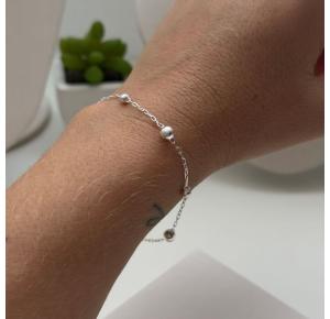 Pulseira Bolas em Prata 925